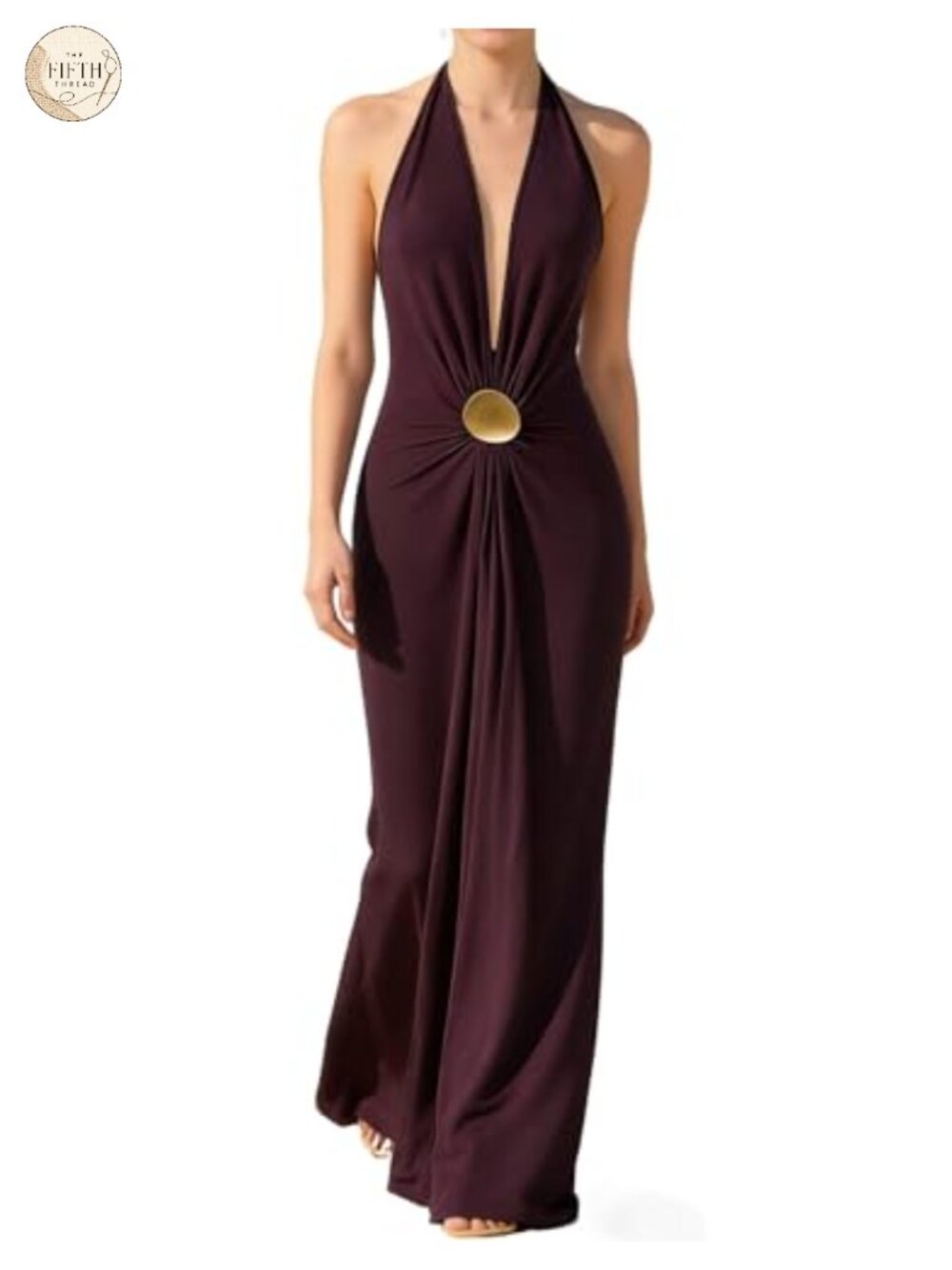Women's Halter Neck Sleeveless Bodycon Maxi Dress Sexy Formal Wedding Guest